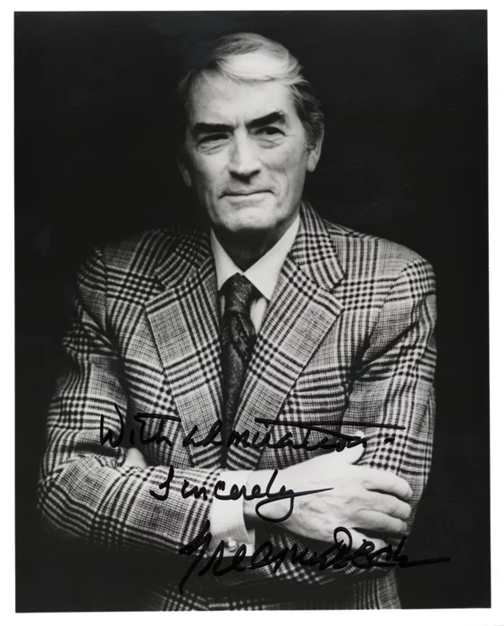 Gregory Peck autograph