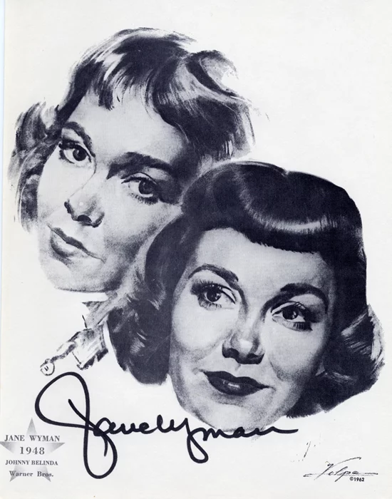 Jane Wyman autograph