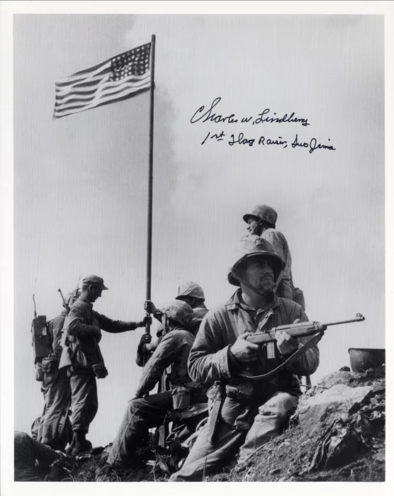 Charles W. Lindberg autograph