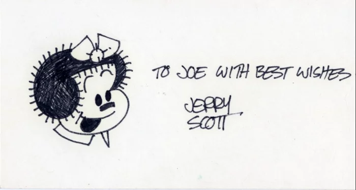 Jerry Scott autograph