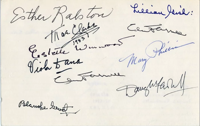 Vintage Hollywood Actors autograph