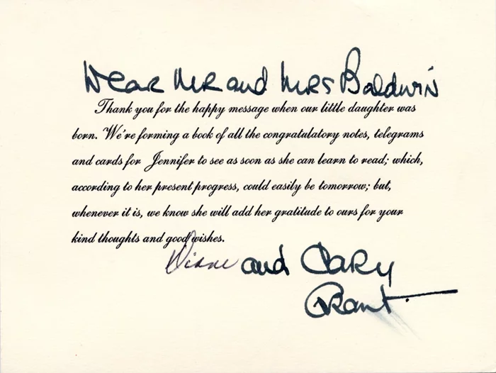 Cary Grant autograph