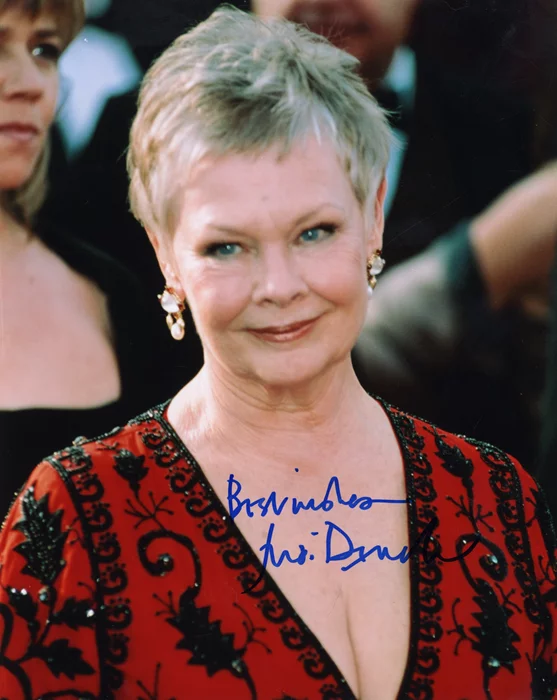 Judi Dench autograph
