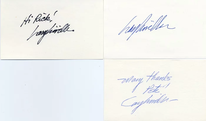 Larry Linville autograph