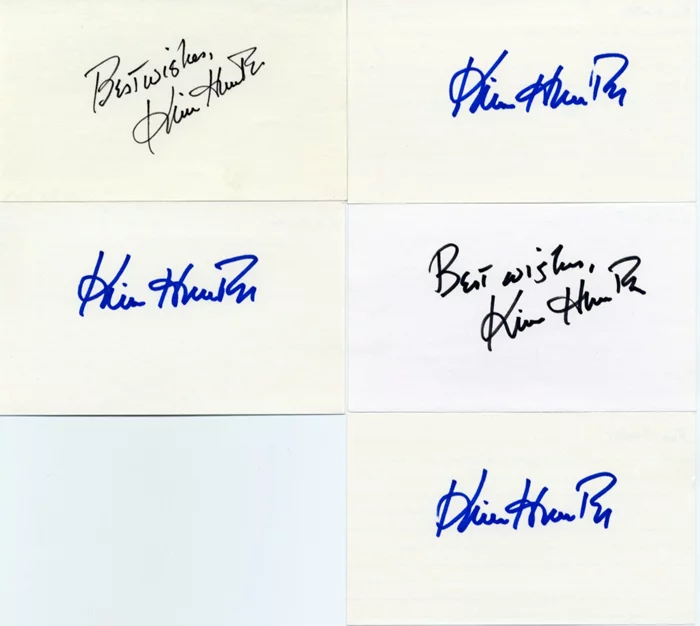 Kim Hunter autograph