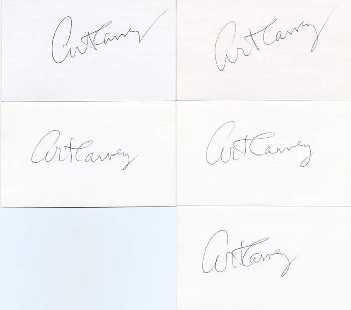 Art Carney autograph