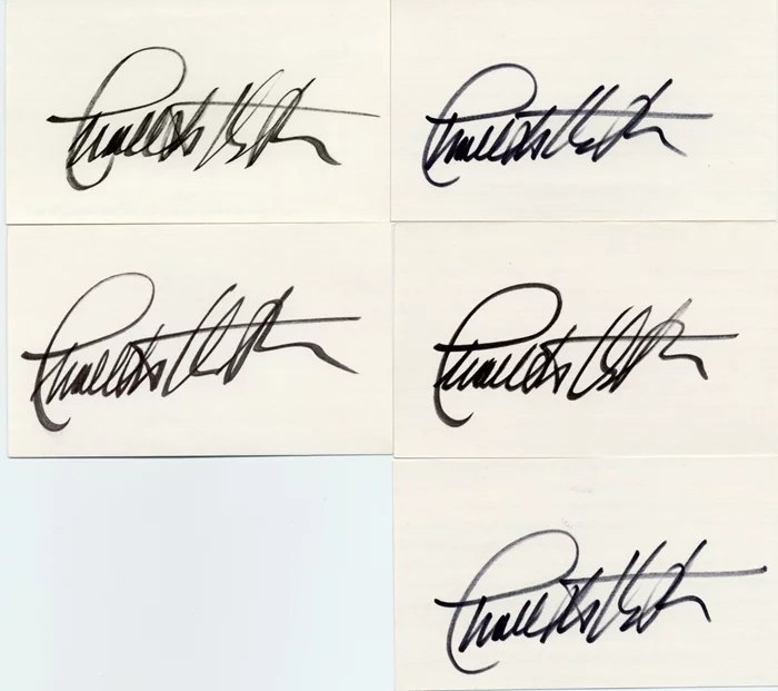Charlton Heston autograph
