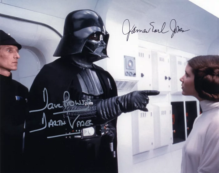 Darth Vader autograph