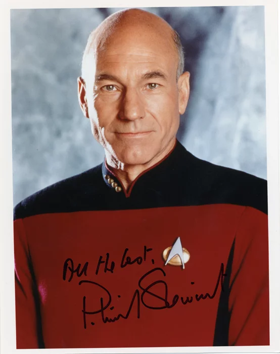 Patrick Stewart autograph