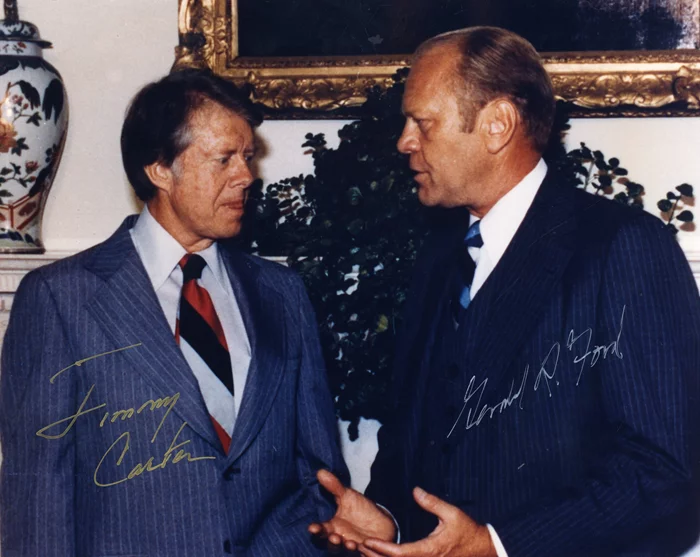 Carter and Ford autograph