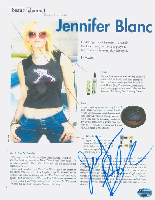 Jennifer Blanc autograph