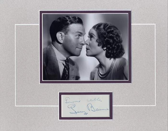 Burns and Allen autograph