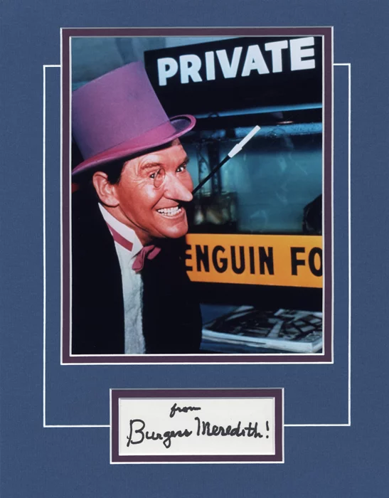 Burgess Meredith autograph