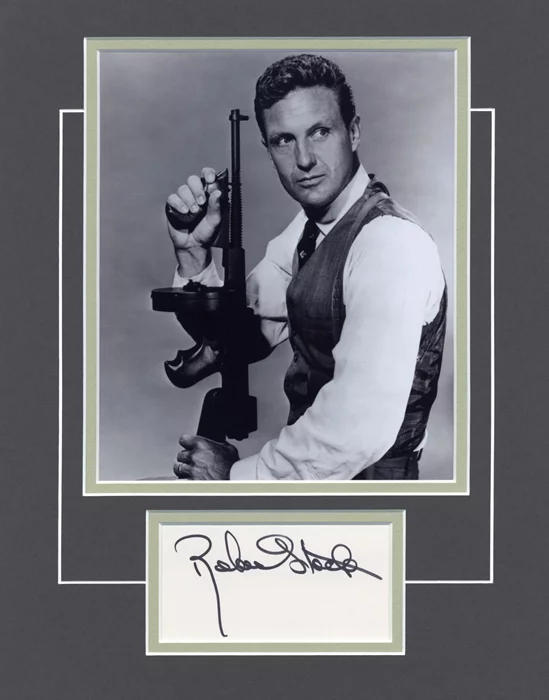 Robert Stack autograph