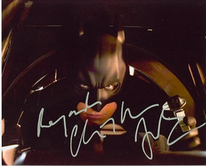 Christian Bale autograph