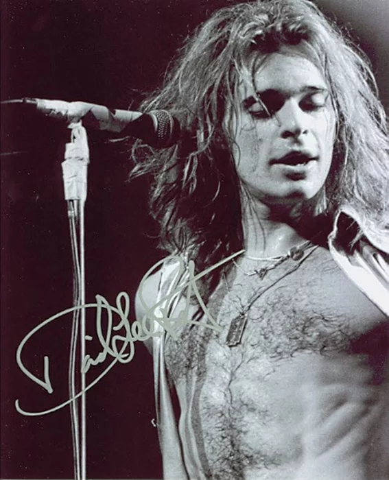 David Lee Roth autograph