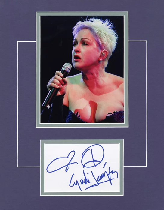 Cyndi Lauper autograph