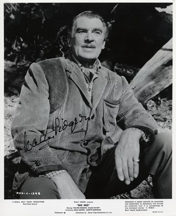 Walter Pidgeon autograph
