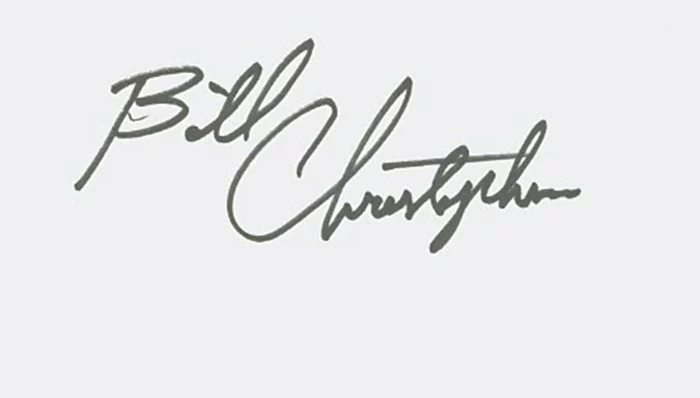 William Christopher autograph