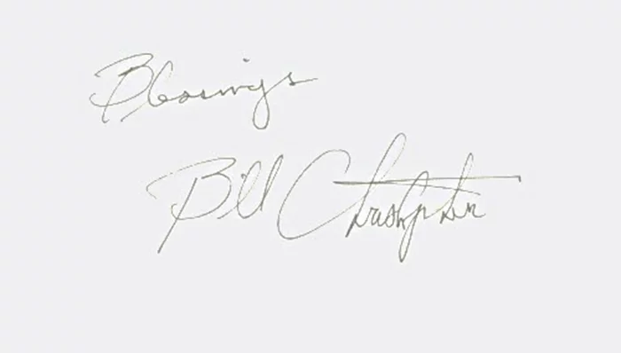 William Christopher autograph