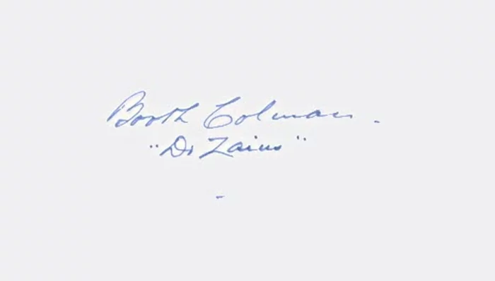 Booth Colman autograph