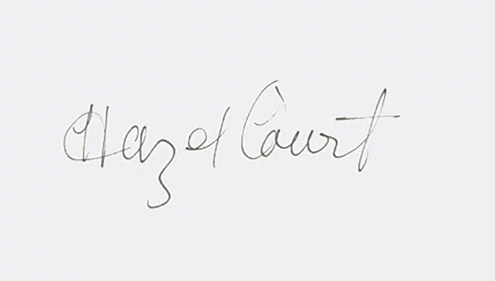Hazel Court autograph