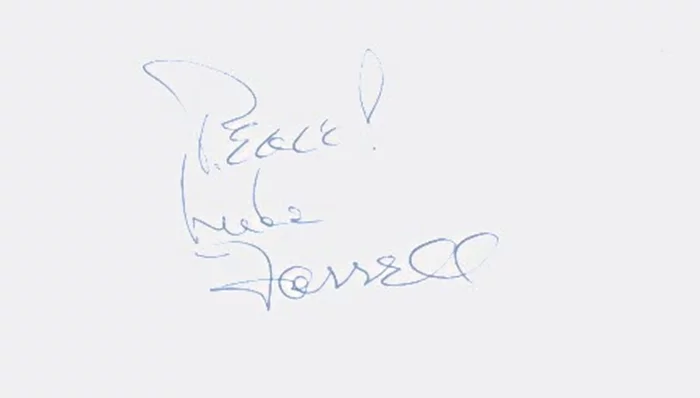 Mike Farrell autograph