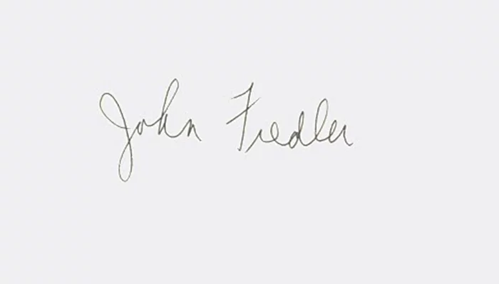 John Fiedler autograph