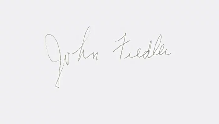 John Fiedler autograph