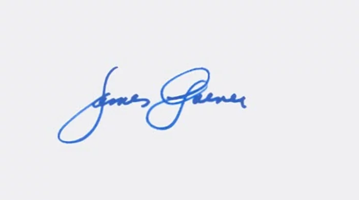 James Garner autograph