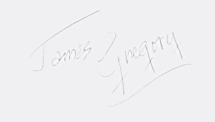 James Gregory autograph