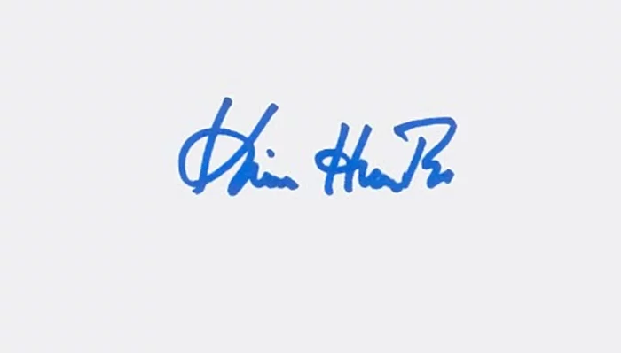 Kim Hunter autograph