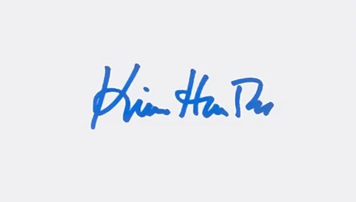 Kim Hunter autograph