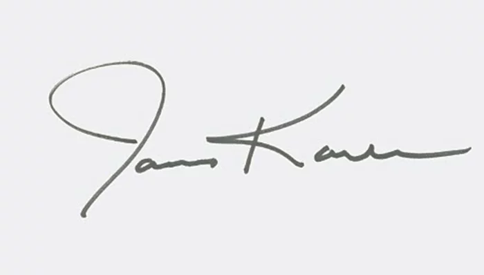 James Karen autograph