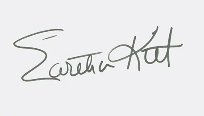 Eartha Kitt autograph