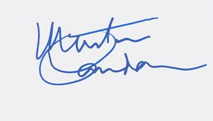 Martin Landau autograph