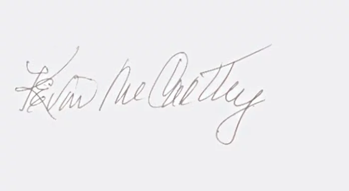 Kevin McCarthy autograph