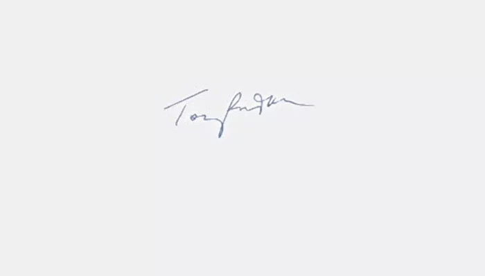 Tony Randall autograph