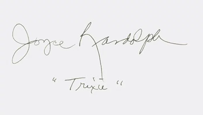 Joyce Randolph autograph