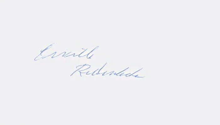 Orville Redenbacher autograph