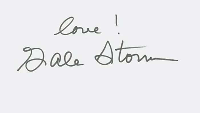 Gale Storm autograph