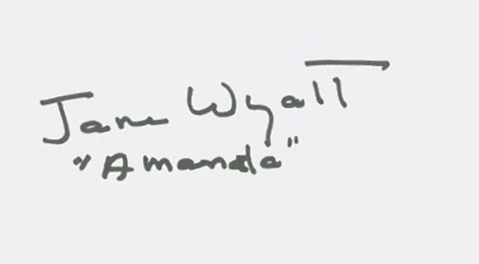 Jane Wyatt autograph