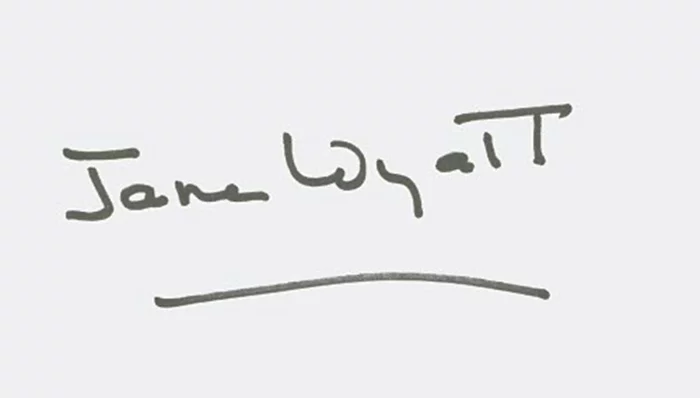 Jane Wyatt autograph