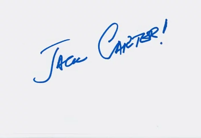 Jack Carter autograph