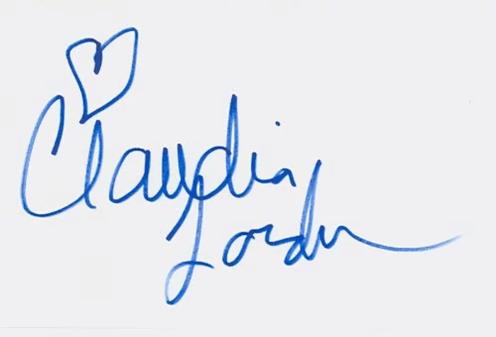 Claudia Jordan autograph