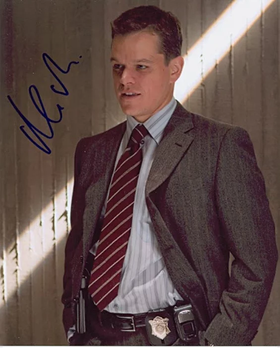 Matt Damon autograph