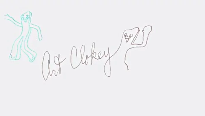 Art Clokey autograph
