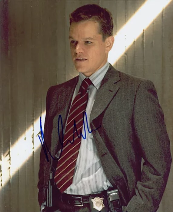 Matt Damon autograph