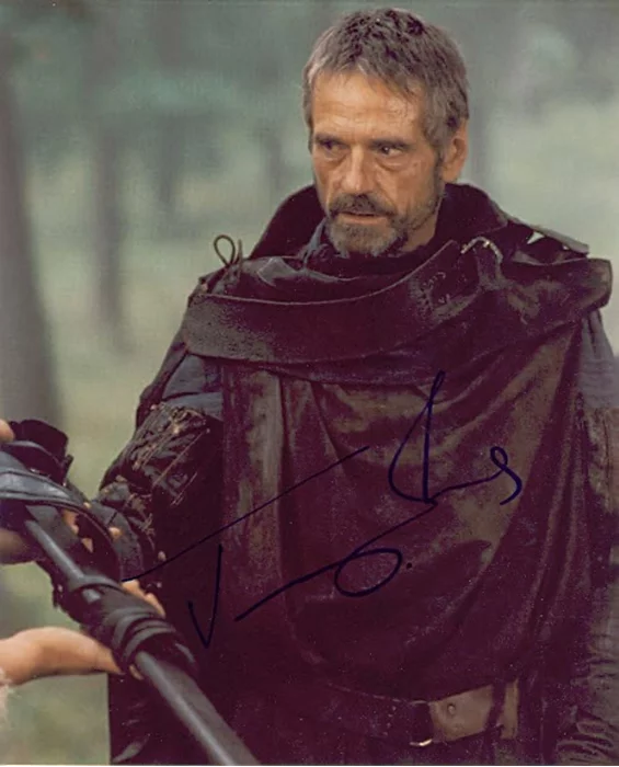 Jeremy Irons autograph