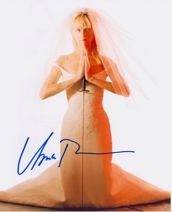 Uma Thurman autograph